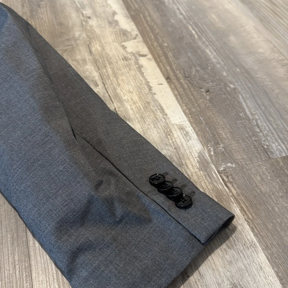 H&M Dark Gray Regular-Fit Single-Breasted Men’s Jacket